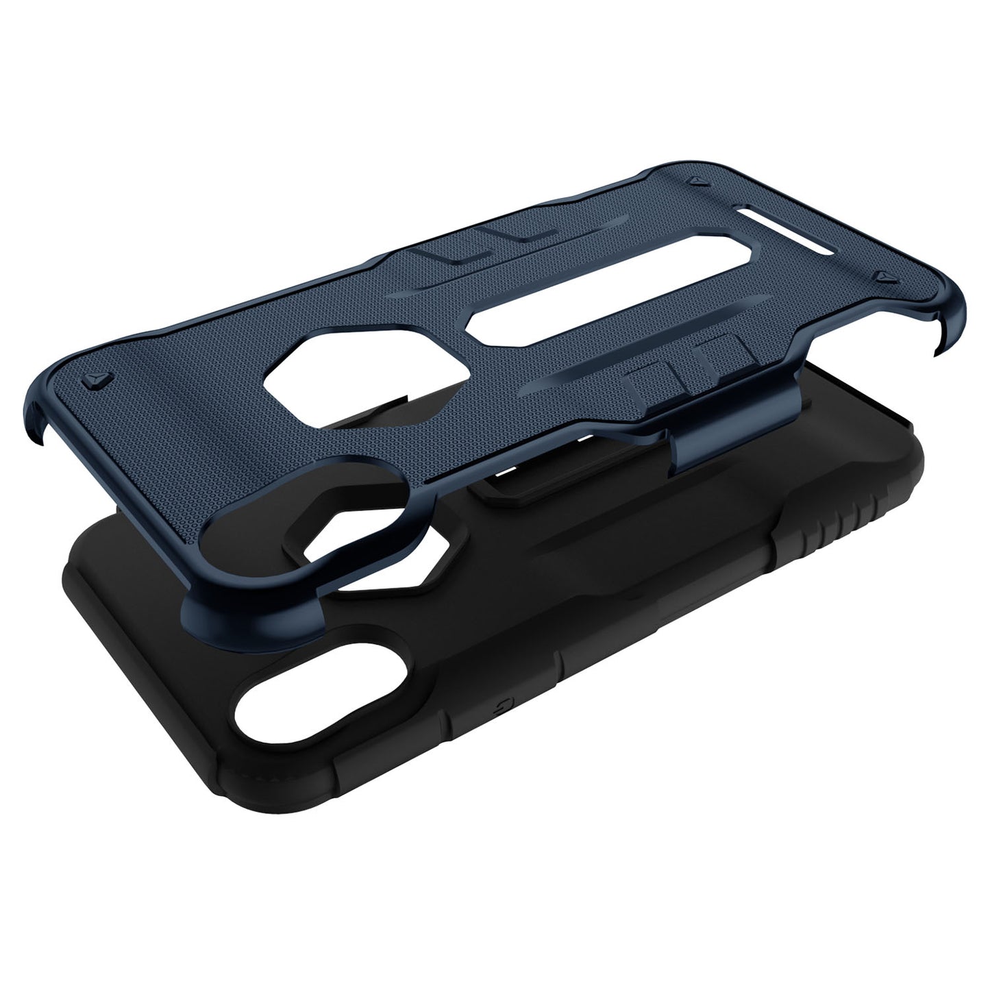 iPhone X Rugged Case with Kickstand - Dual Layer Protection