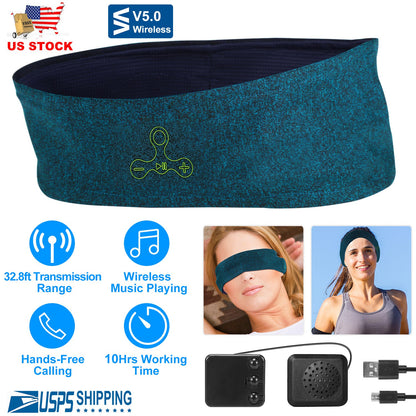 Wireless Sleep Headphones Headband with Bluetooth Speakers