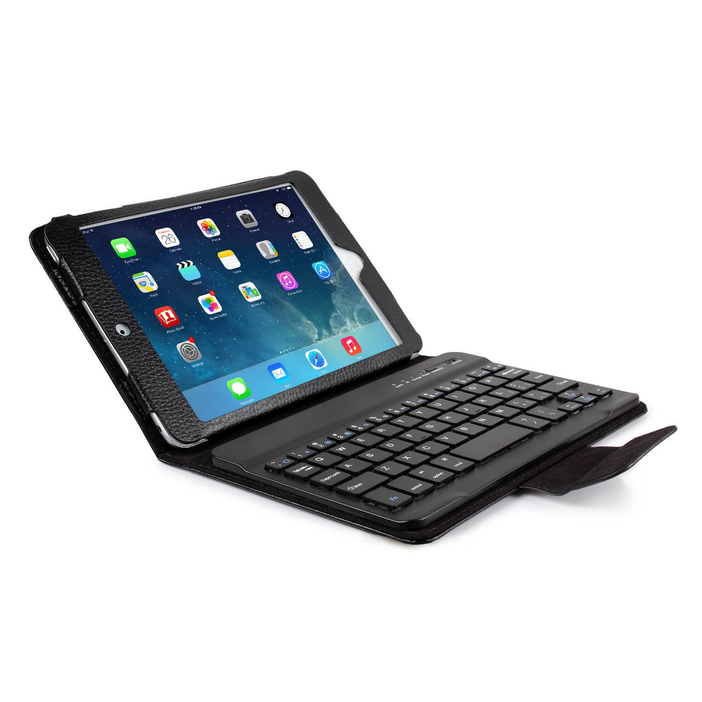 iPad Mini Keyboard Case with Wireless Bluetooth & Leather Cover