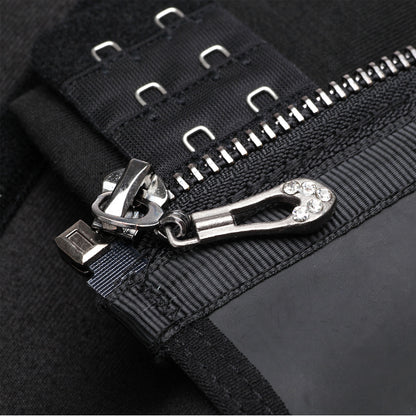 Latex Waist Trainer Corset with Zipper and Hook Closure