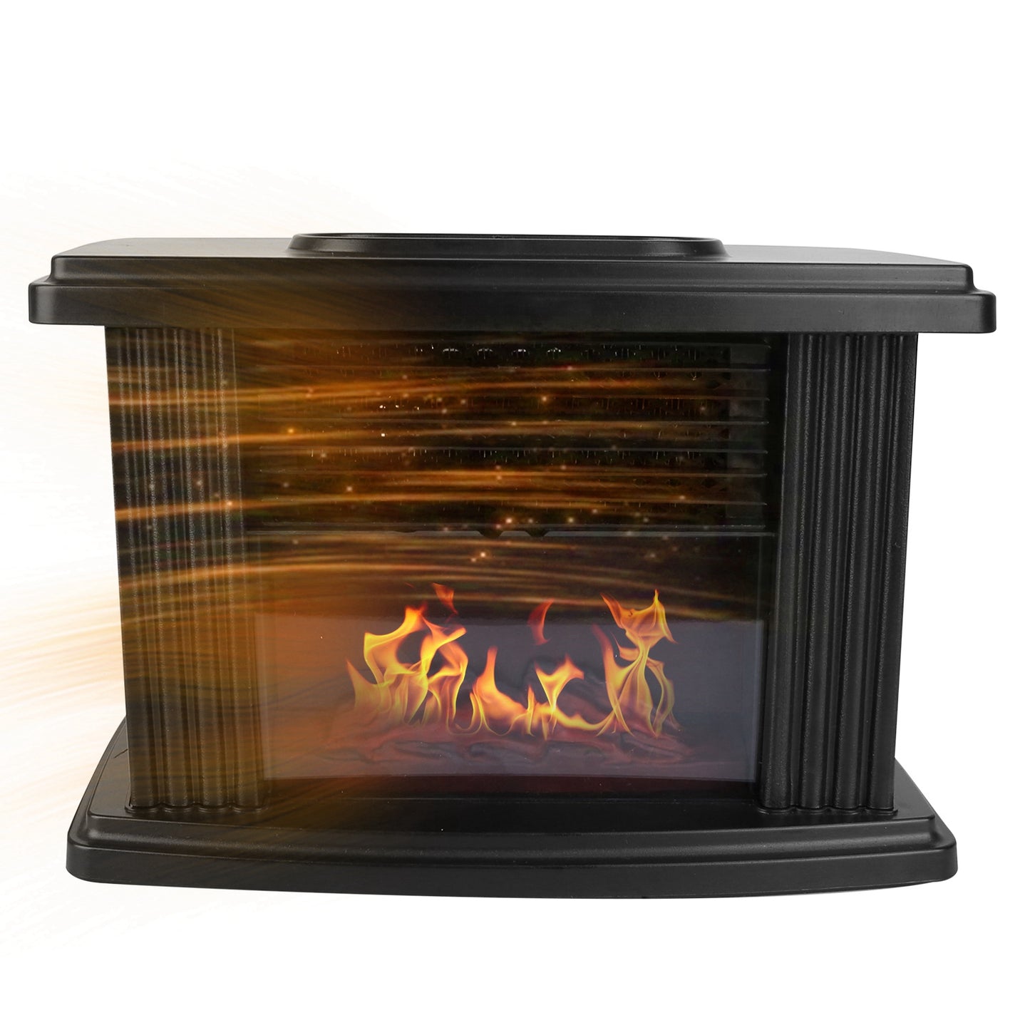 Electric Fireplace Heater 800W with Remote & Timer Control