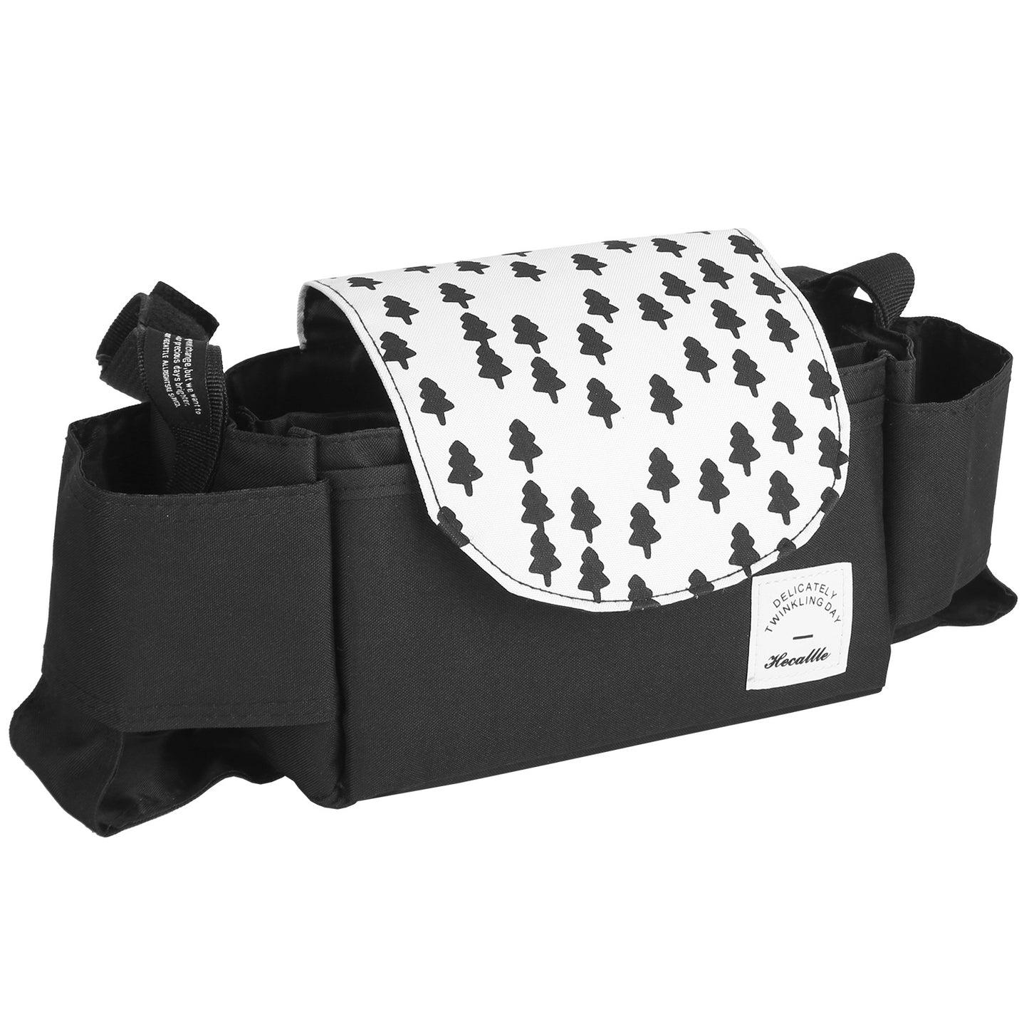 Stroller Organizer Bag with 6 Pockets and Cup Holders