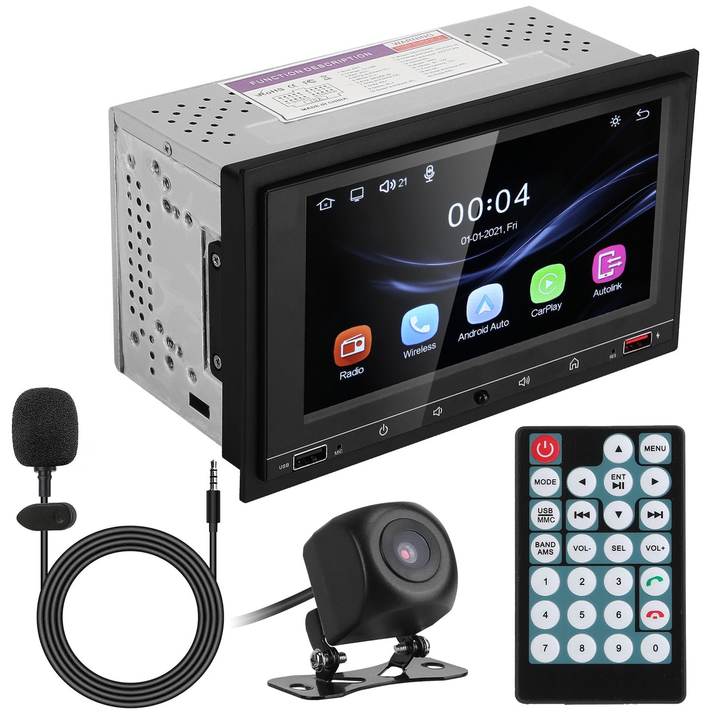 7 Inch Touchscreen Car MP5 Player with Bluetooth & Rear Camera