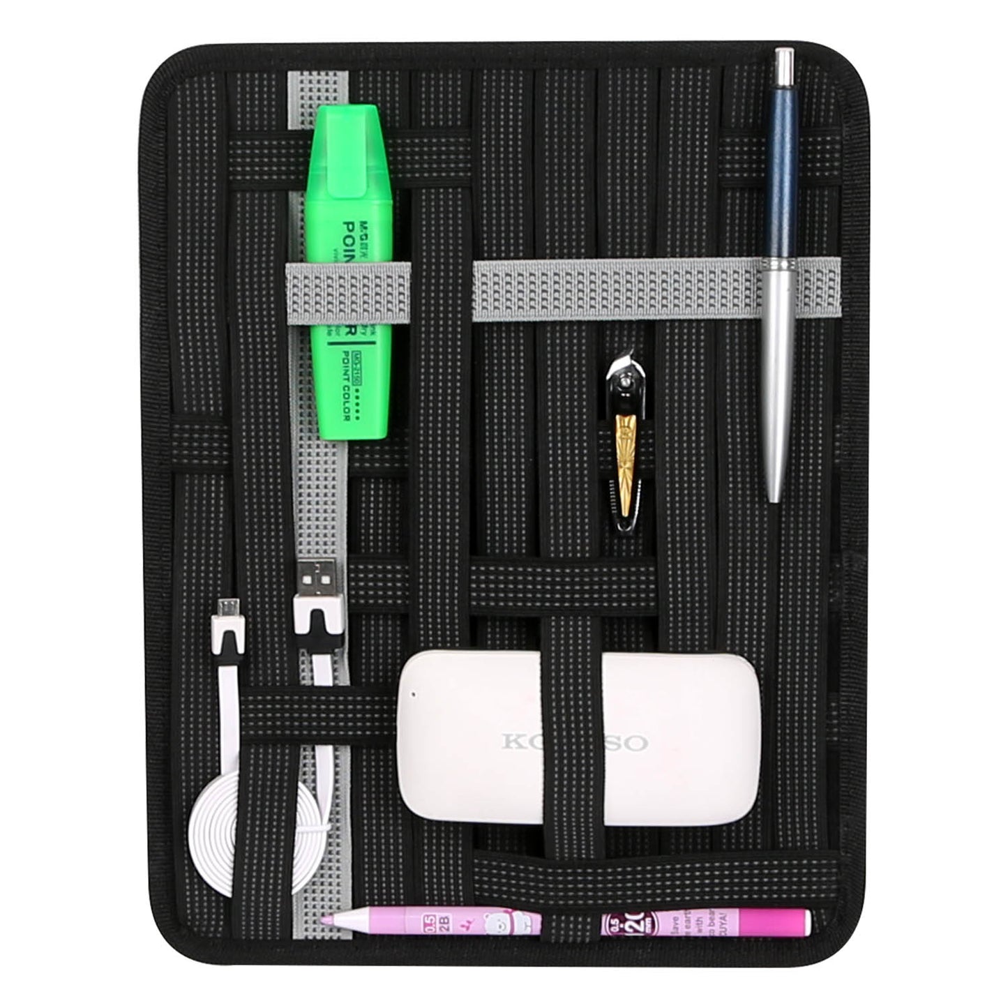 Elastic Organizer Board for Bags and Briefcases