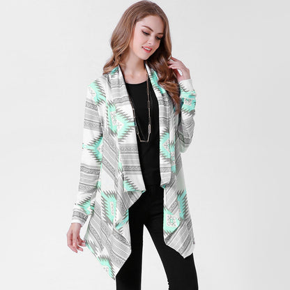 Women Open Front Cardigan Long Sleeve Shawl Neck Breathable Cardigan Well Collection w/ T-Shirt Tank Jeans Leggings