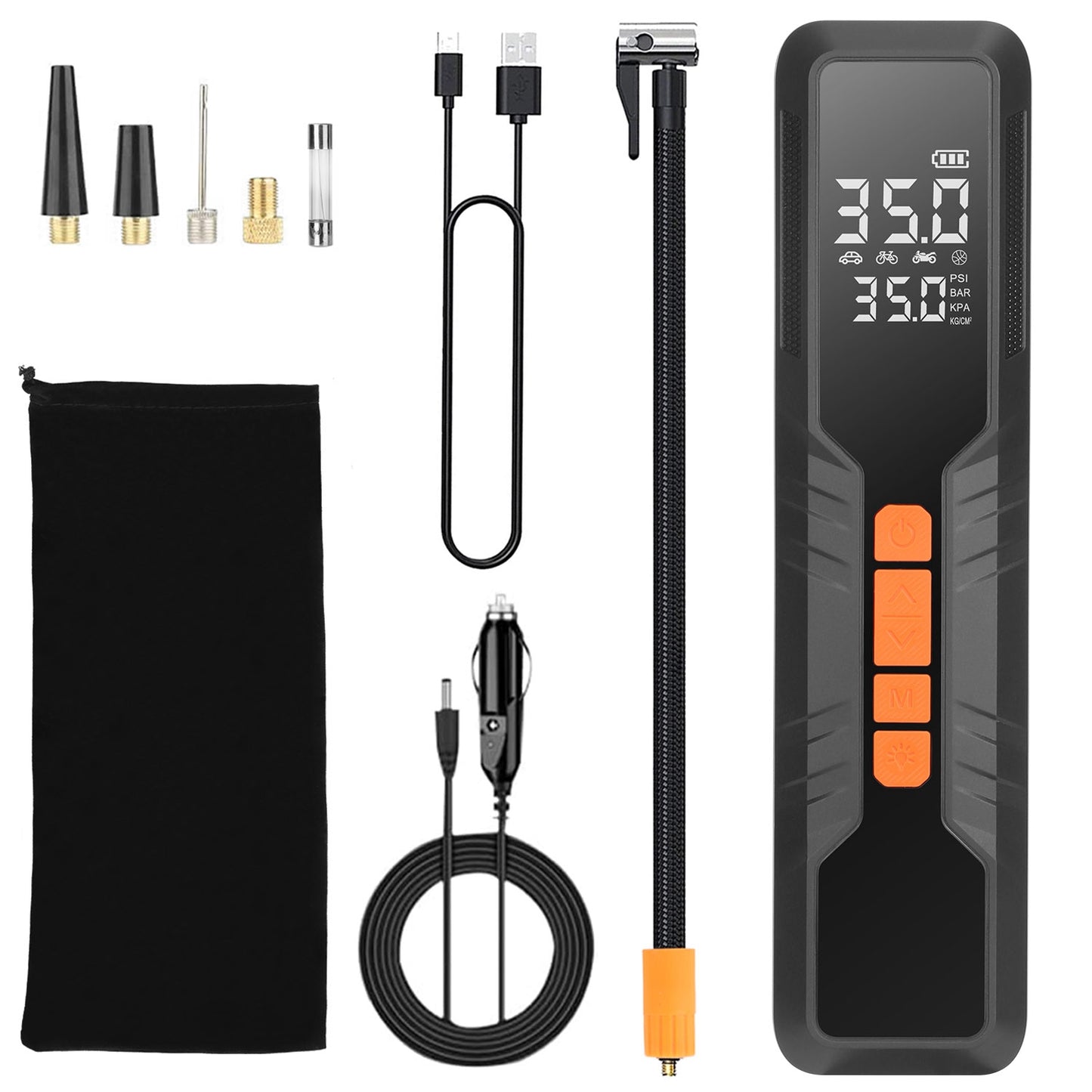 Portable Tire Inflator 150PSI Cordless Air Compressor