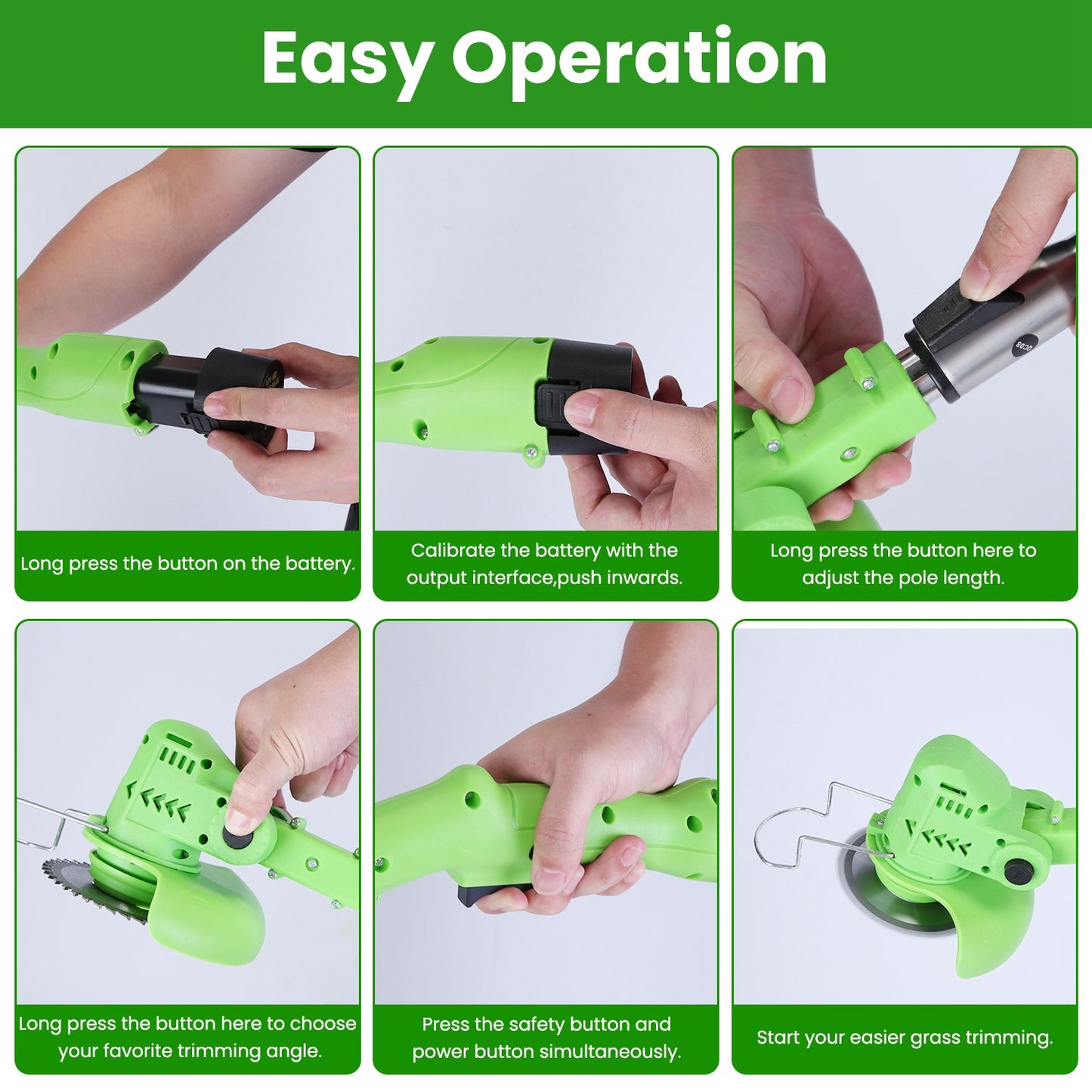 Grass Trimmer Blade Set - 14 Piece Replacement Accessory Kit
