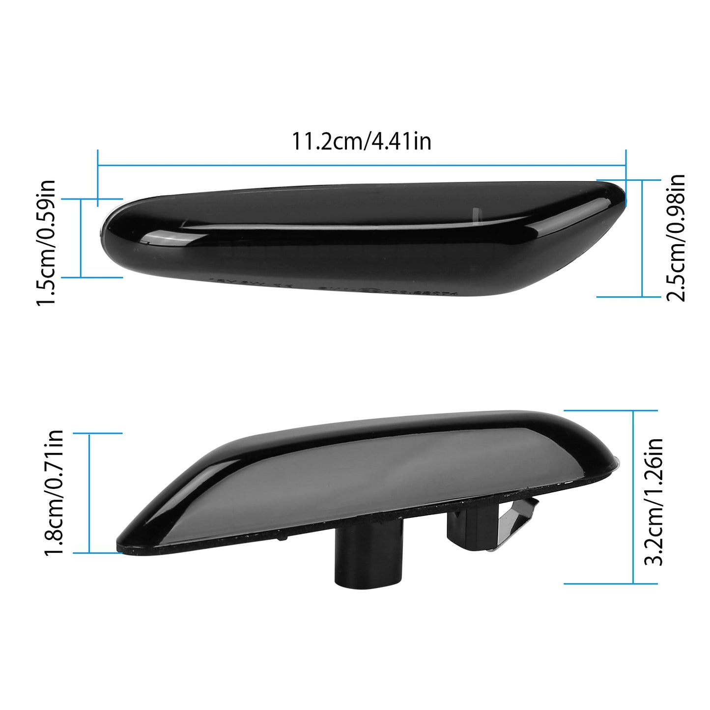 Dynamic LED Side Marker Lights for BMW 1 3 5 Series E60-E93