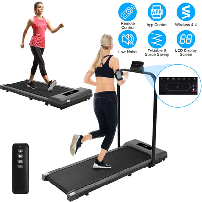 Under Desk Folding Treadmill with Remote and App Control