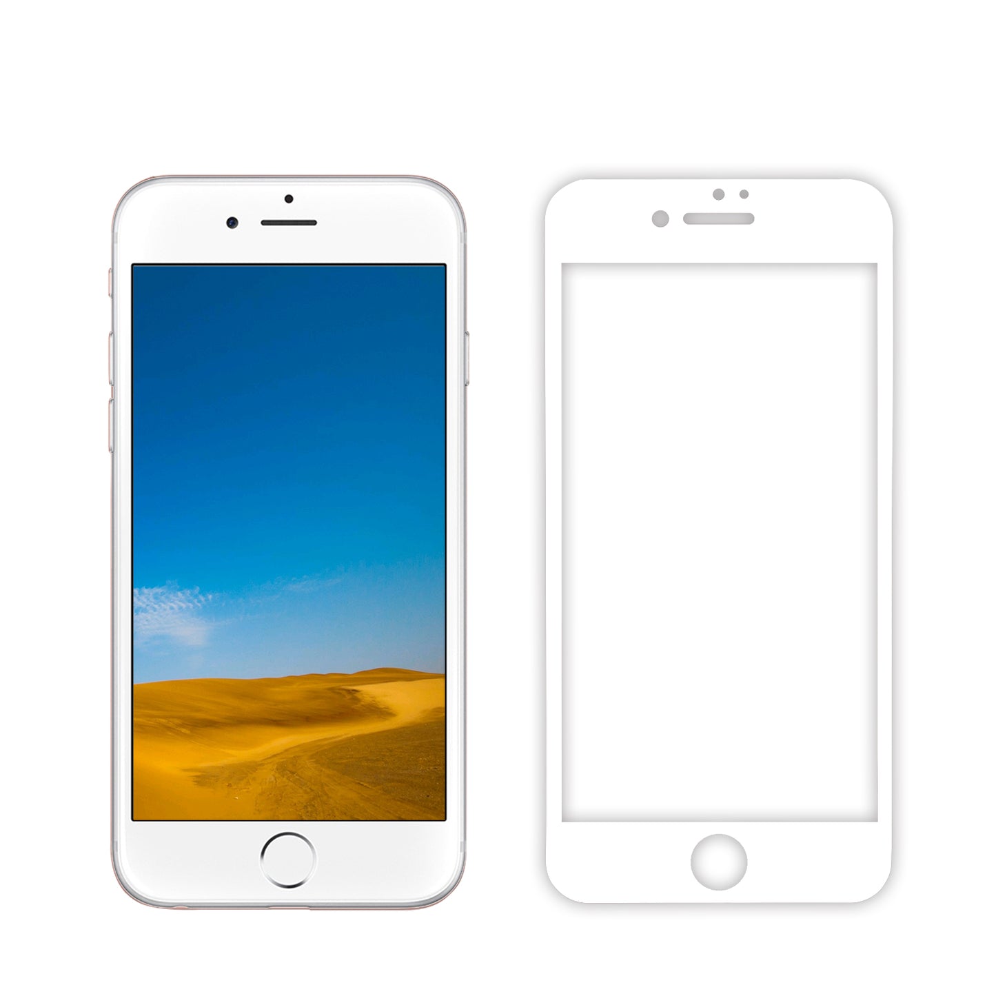 iPhone 7 Tempered Glass Screen Protector with 3D Curved Edges