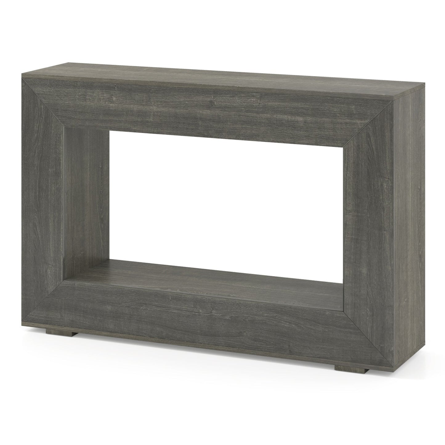 47" Farmhouse Console Table with 2-Tier Open Storage Shelf