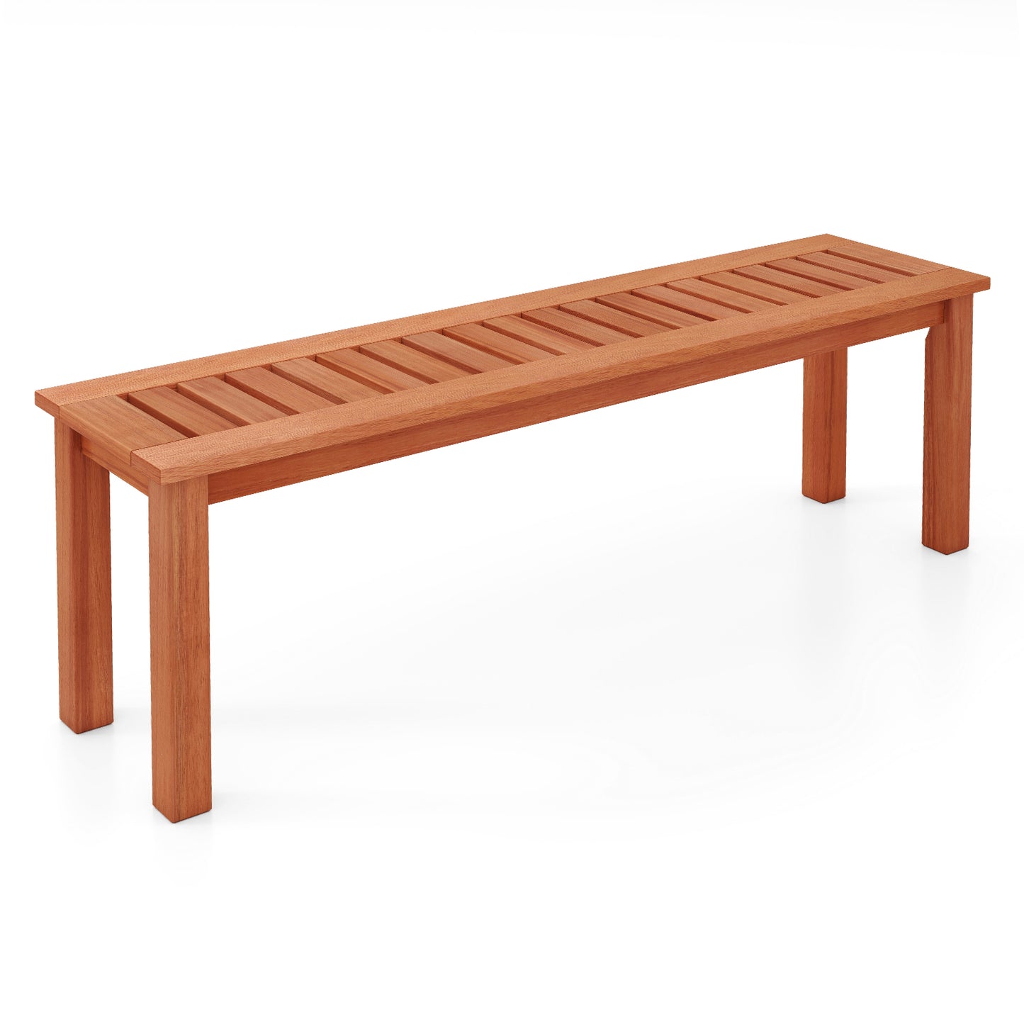 47-Inch Solid Wood Patio Bench for 2 People