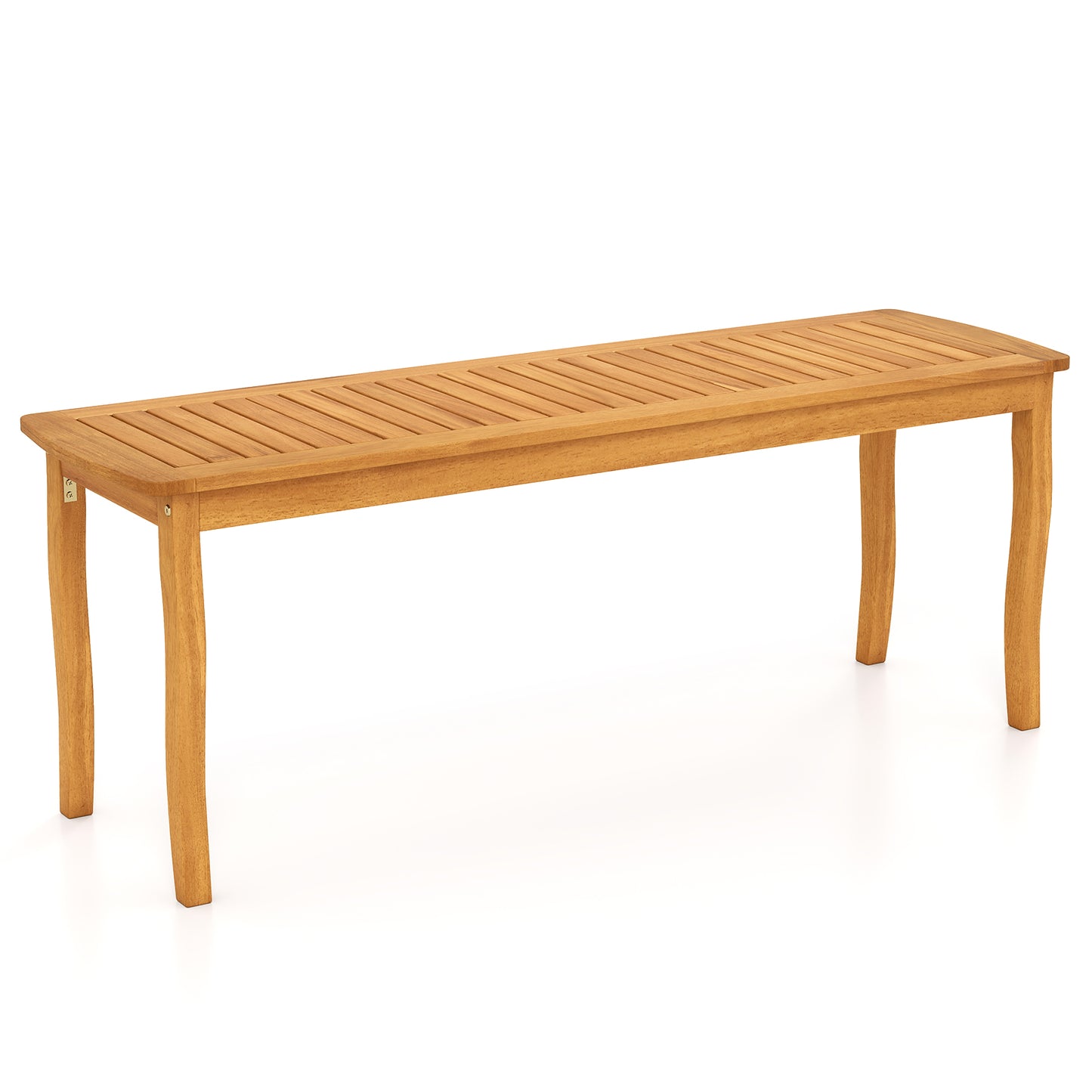 48" Acacia Wood Outdoor Dining Bench