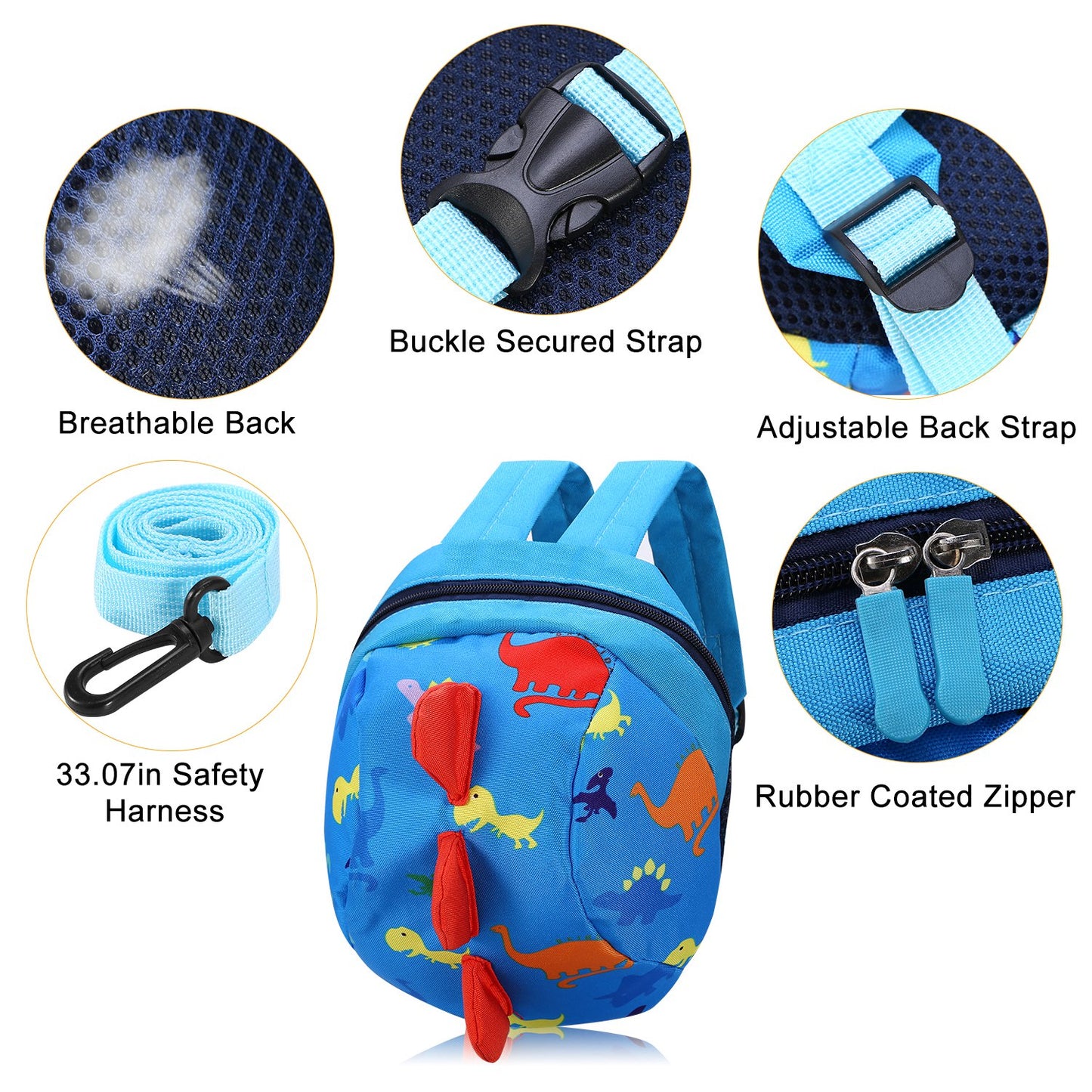 Toddler Safety Harness Backpack with Anti-Lost Leash