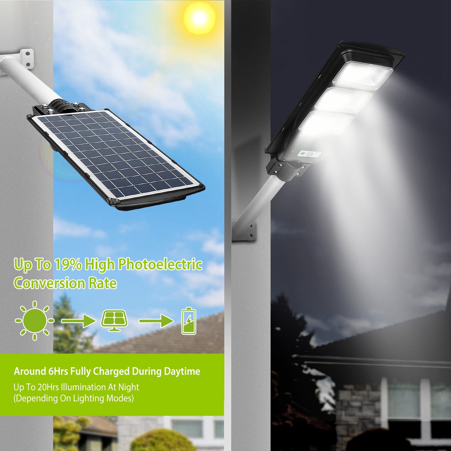Solar Street Light 180 LED with Radar Sensor & Remote Control
