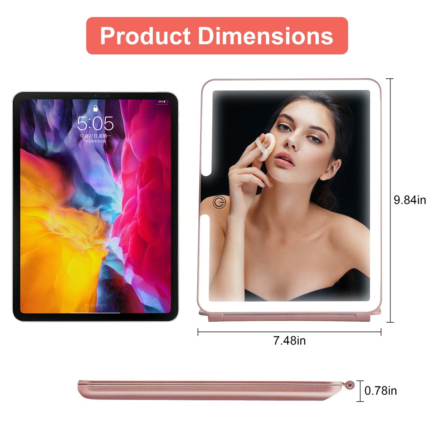 Folding Travel Makeup Mirror