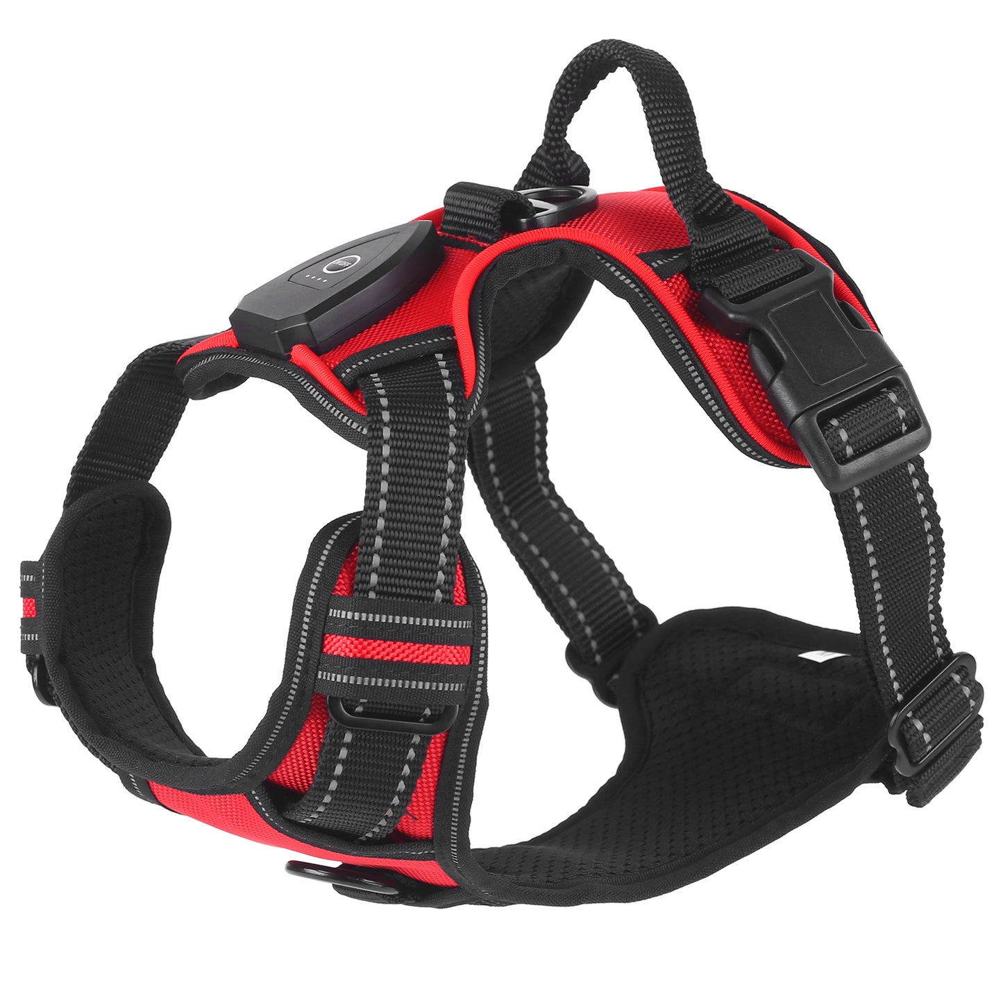 LED Dog Harness Rechargeable No-Pull Vest with Handle