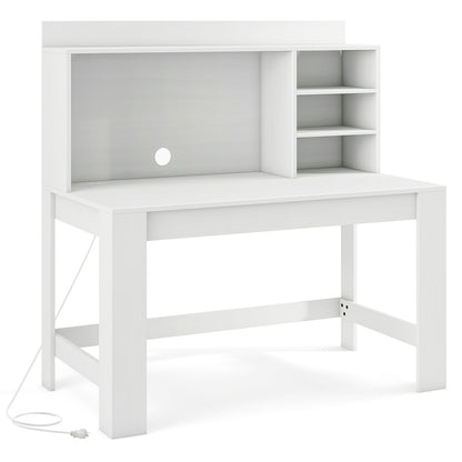 48 Inch Writing Computer Desk with Anti-Tipping Kits and Cable Management Hole