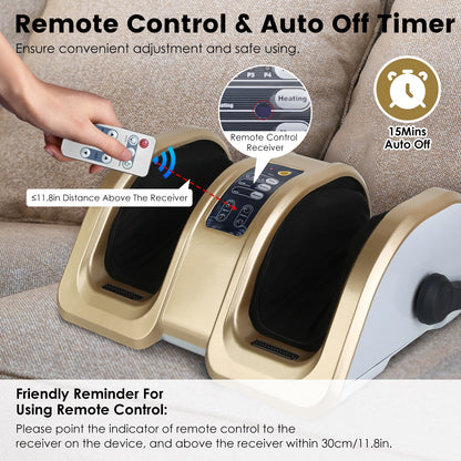 Shiatsu Foot Massager with Heating and Auto Modes