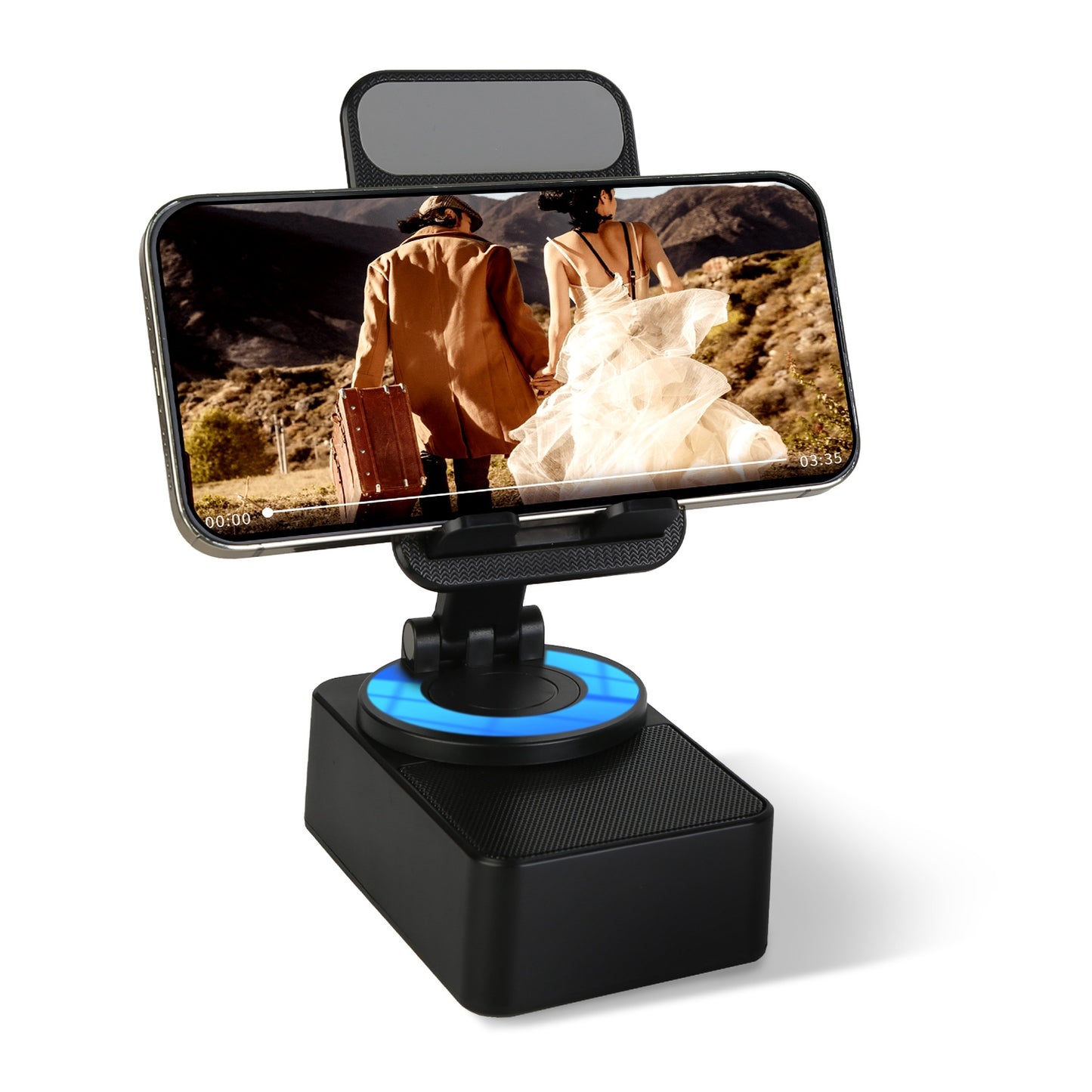 4-in-1 Wireless Speaker Phone Stand with 5000mAh Power Bank