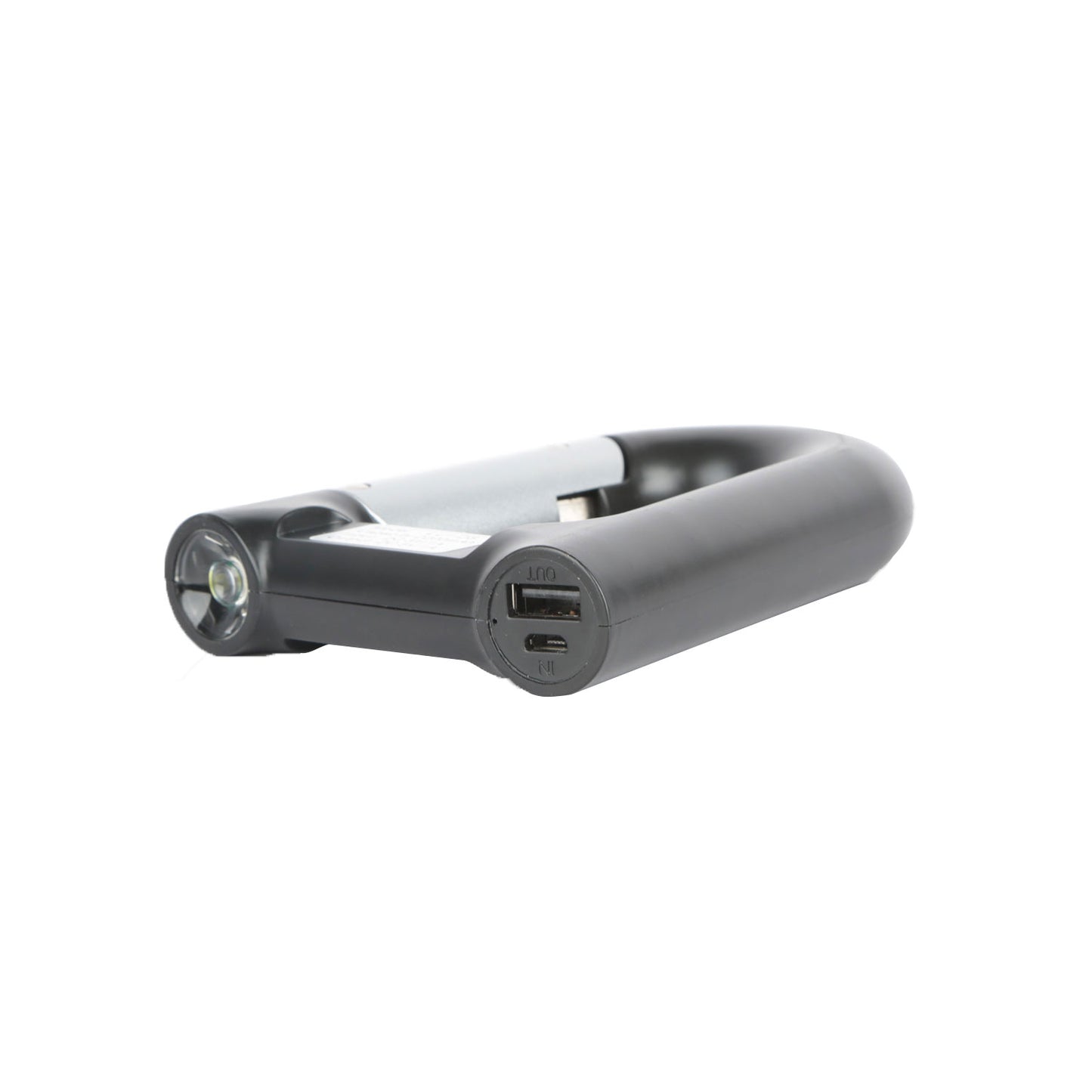 Carabiner Power Bank 2200mAh with LED Flashlight & Compass