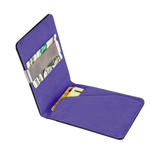 Unisex Leather Wallet Blocking Slim Bifold Credit Card Holder