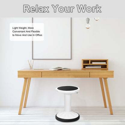 Adjustable Active Learning Wobble Stool with Cushion Seat