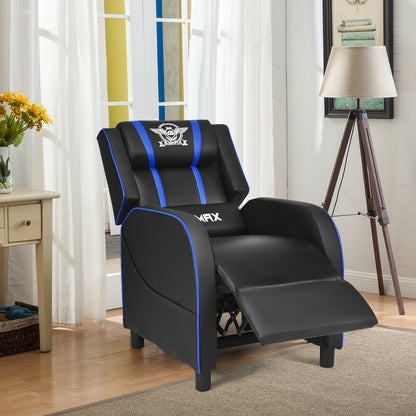 Gaming Recliner Chair with Massage and Footrest