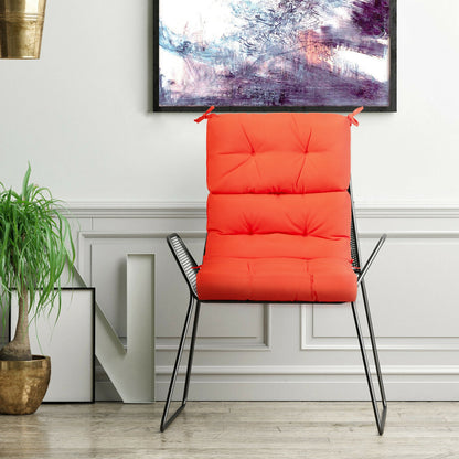 Tufted Outdoor Chair Cushion 44x22 Inch High Back Pad
