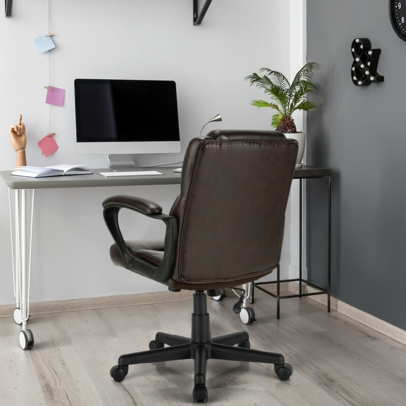 Executive Office Chair with Adjustable Height & Armrests