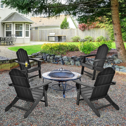 Adirondack Chair with Cup Holder - All-Weather PE