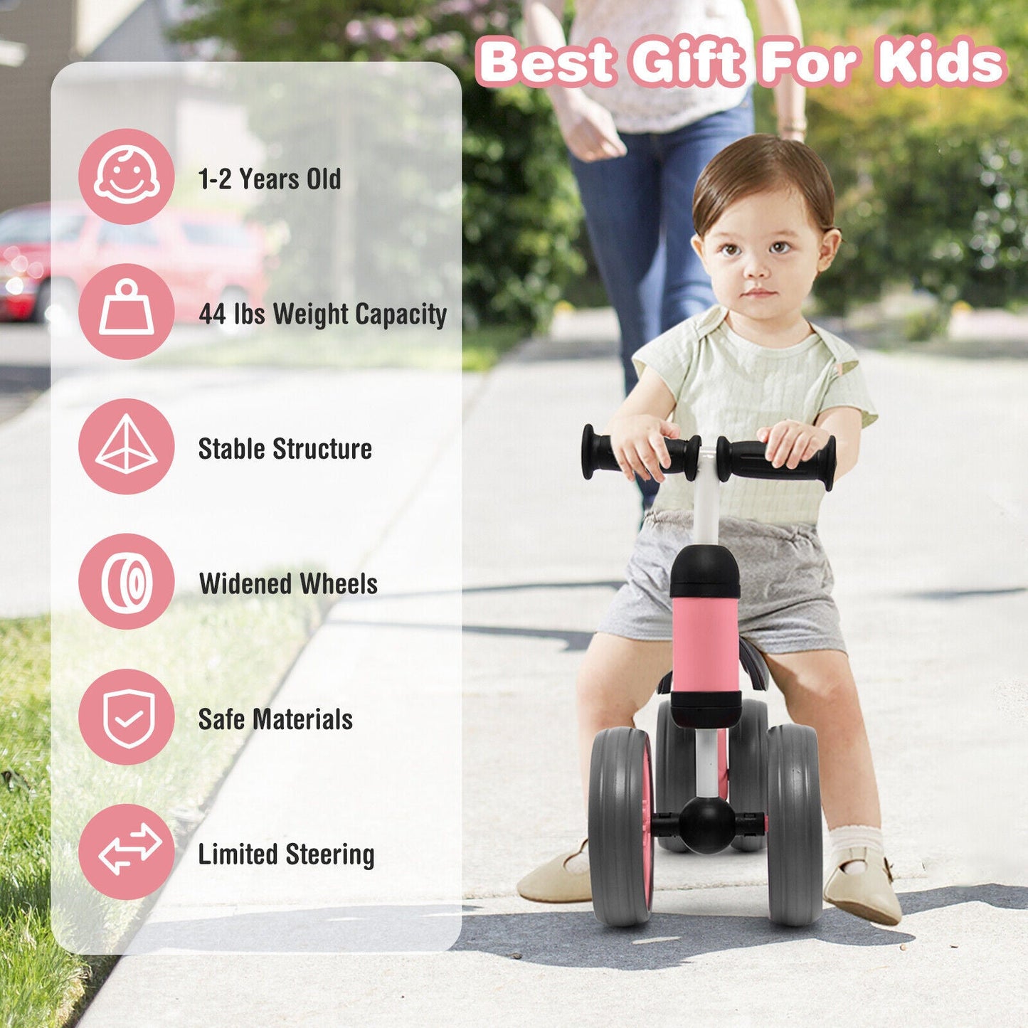 4 Wheels Baby Balance Bike Toy