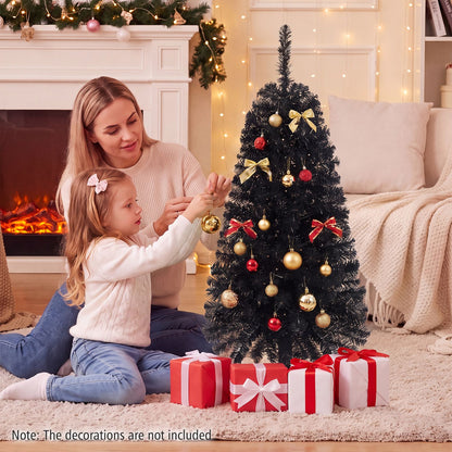 4 FT Artificial Christmas Tree with 110 Branch Tips and 50 Warm White LED Lights