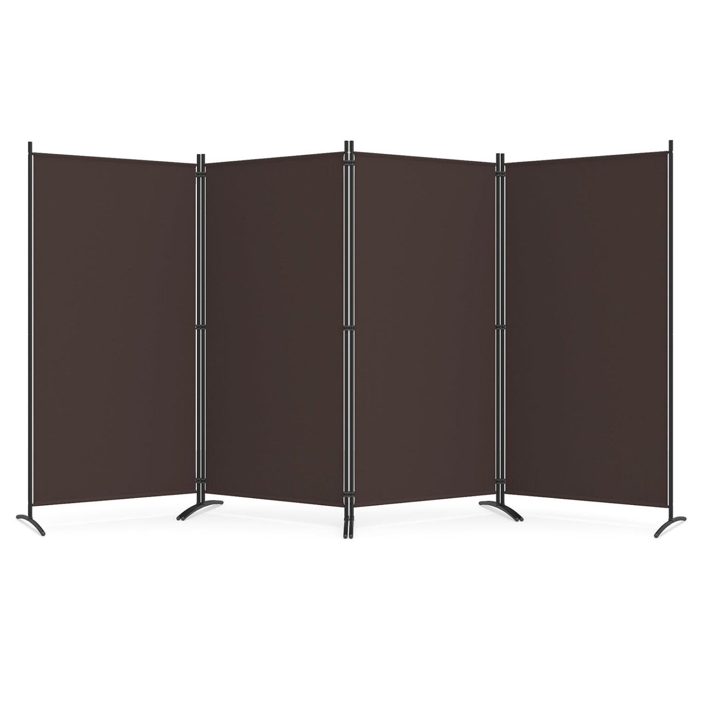4 Panel Room Divider Screen 6 FT Tall Folding Privacy Partition