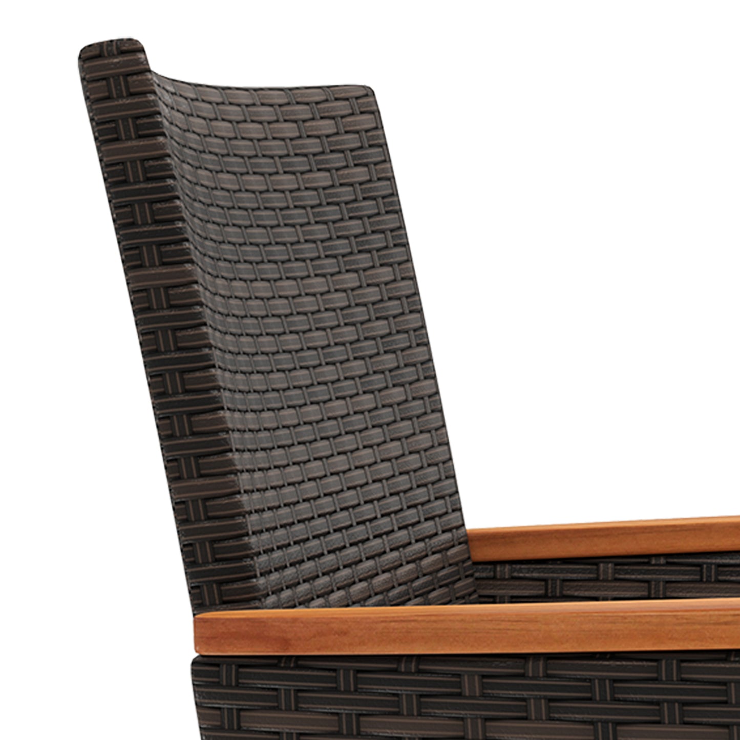 4-Piece Patio Conversation Set with Wicker Chairs & Loveseat