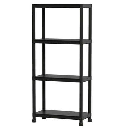4-Tier Heavy-Duty Plastic Storage Shelves Freestanding Garage Shelving Unit