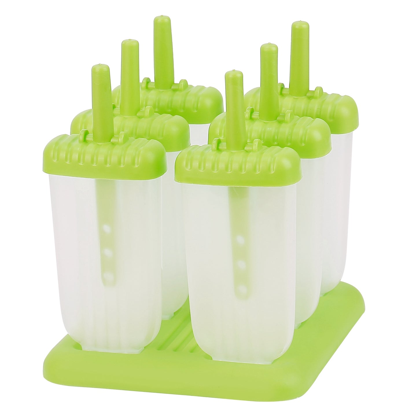 Reusable Popsicle Molds Set of 6 with Drip-Guard Handles
