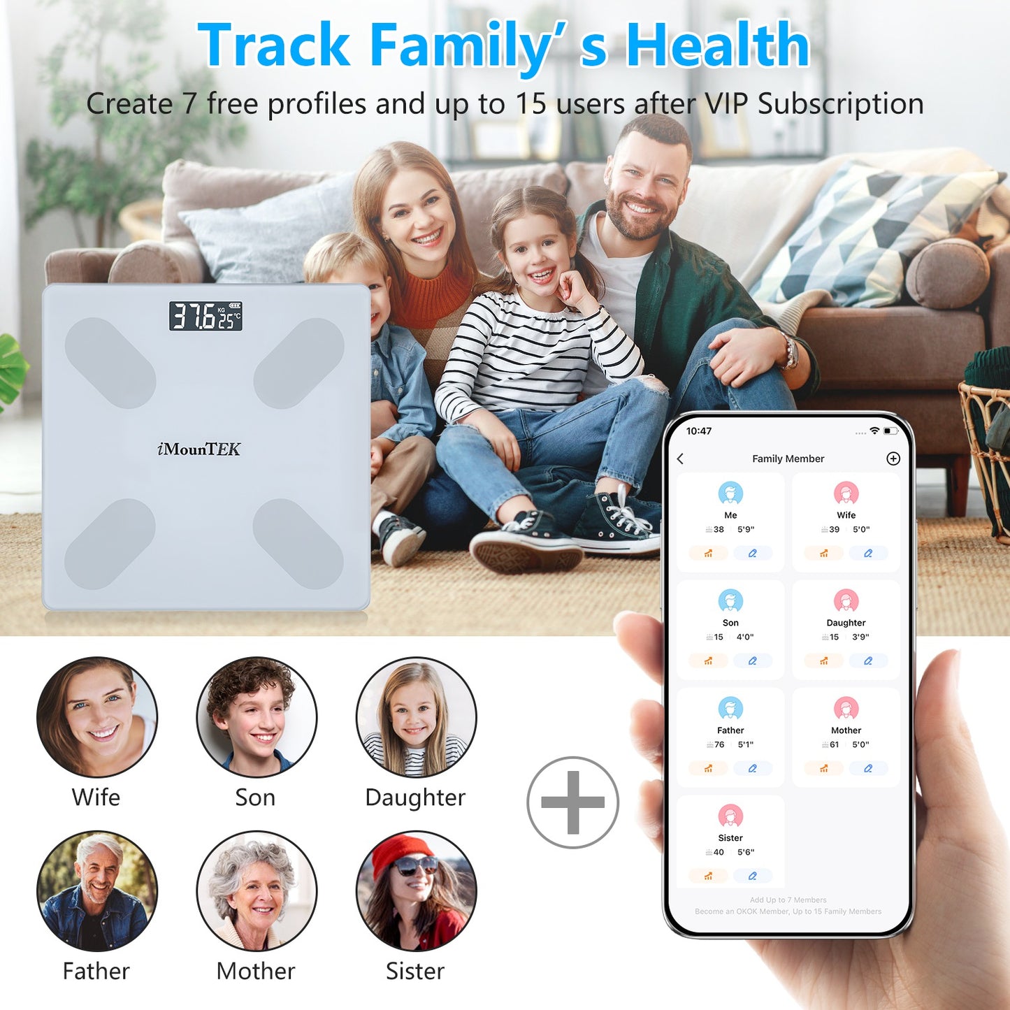 Smart Body Composition Scale with App Sync & 18 Health Metrics