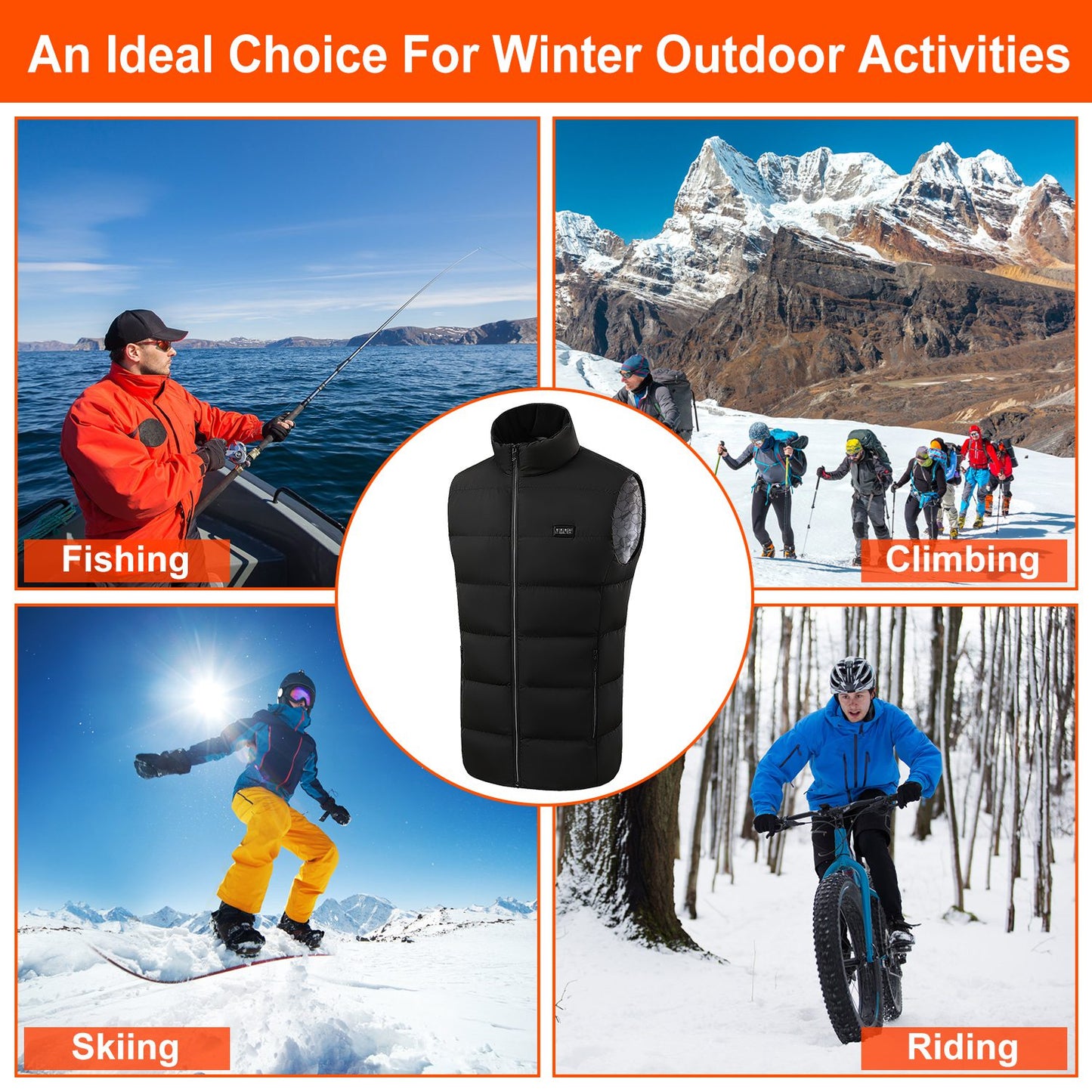 Heated Vest Men Women Heated Jacket