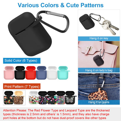 AirPods 1/2 Silicone Case with Accessories Kit