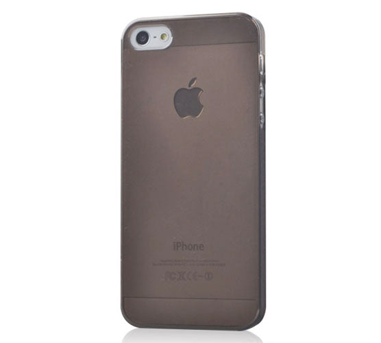 iPhone 5 Hard Snap-On Case - Clear Transparent Black