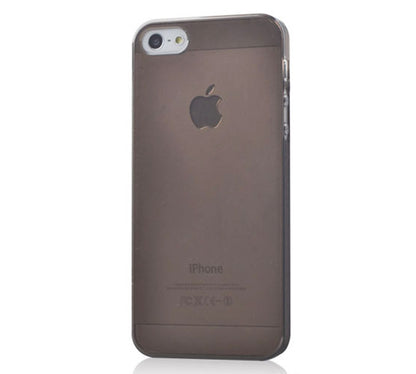 iPhone 5 Hard Snap-On Case - Clear Transparent Black