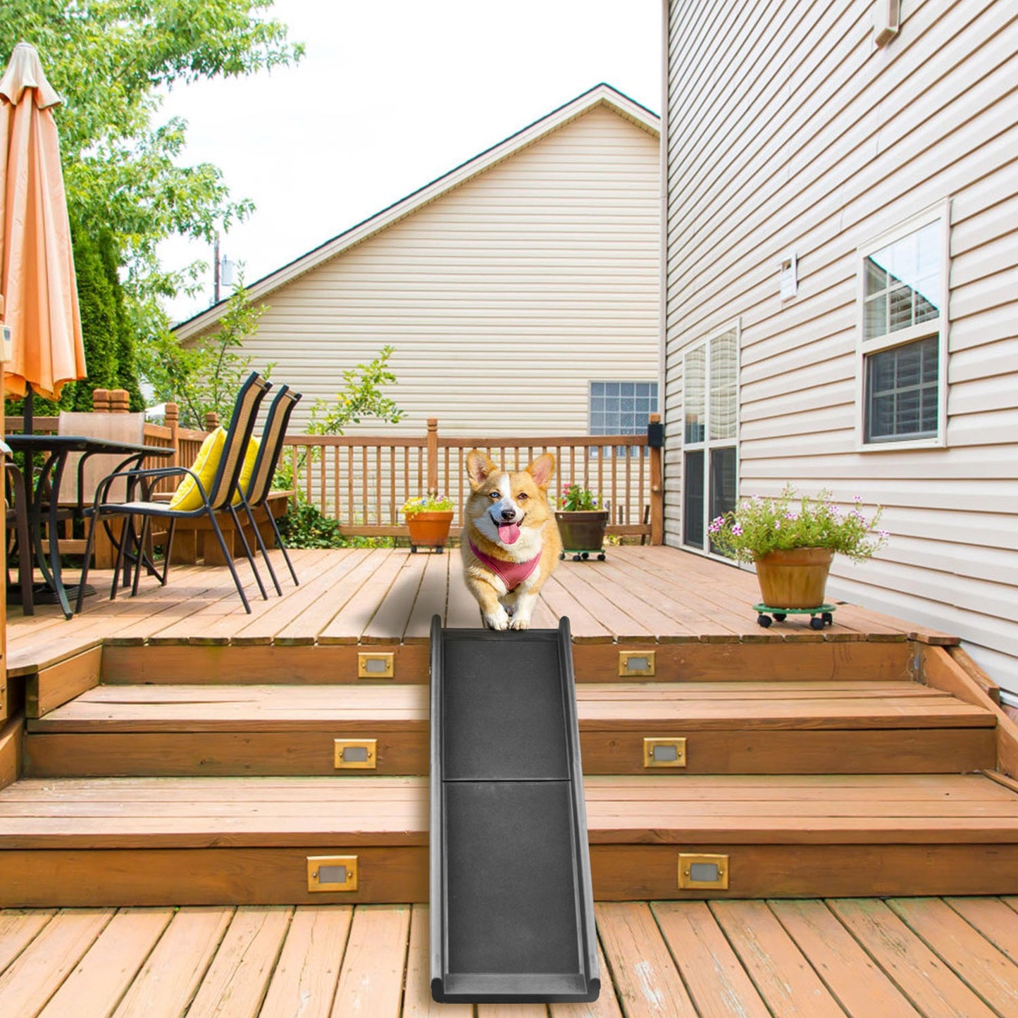 Foldable Dog Ramp for Cars – 176 lbs Capacity, Non-Slip Surface
