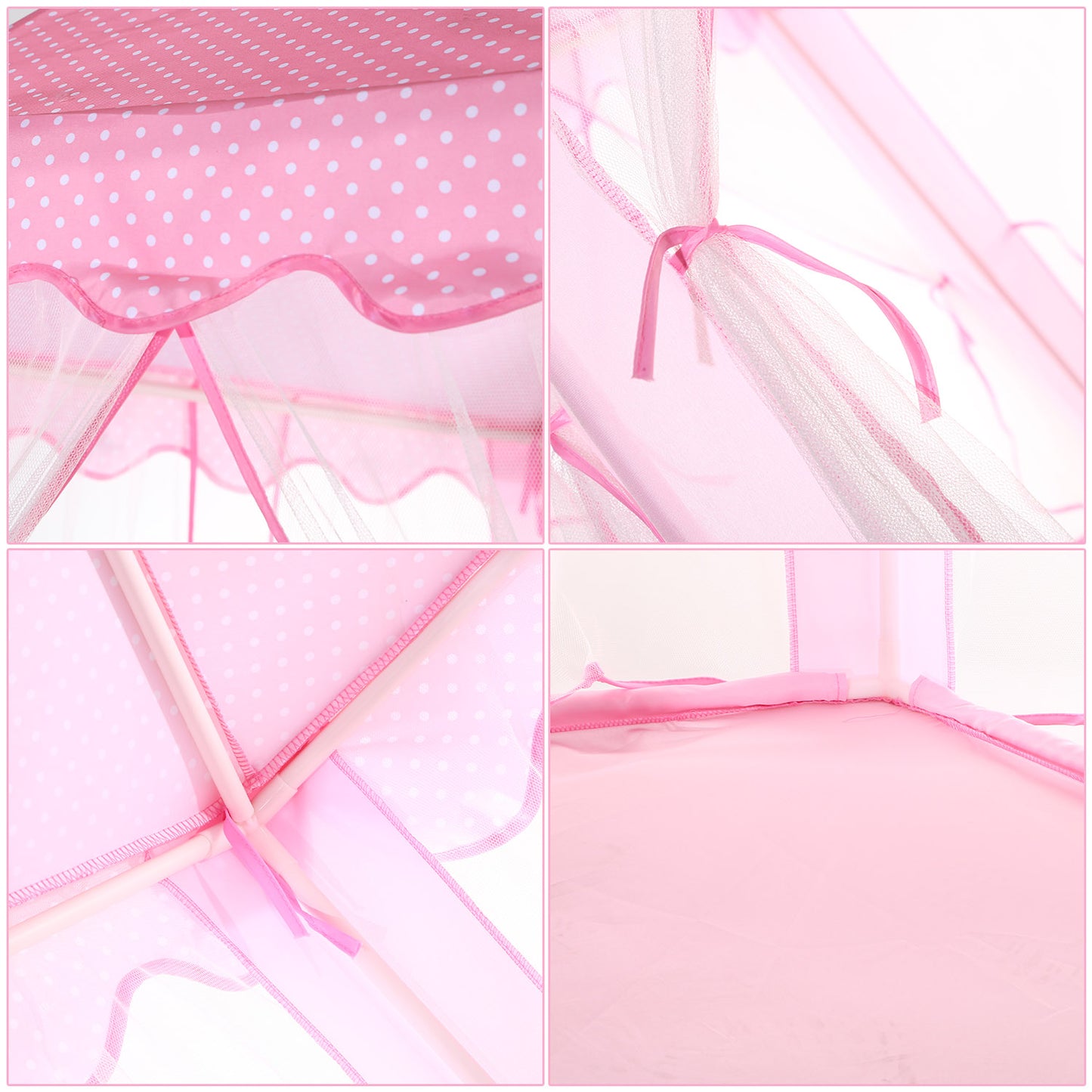 Princess Castle Play Tent for Girls with Carry Case