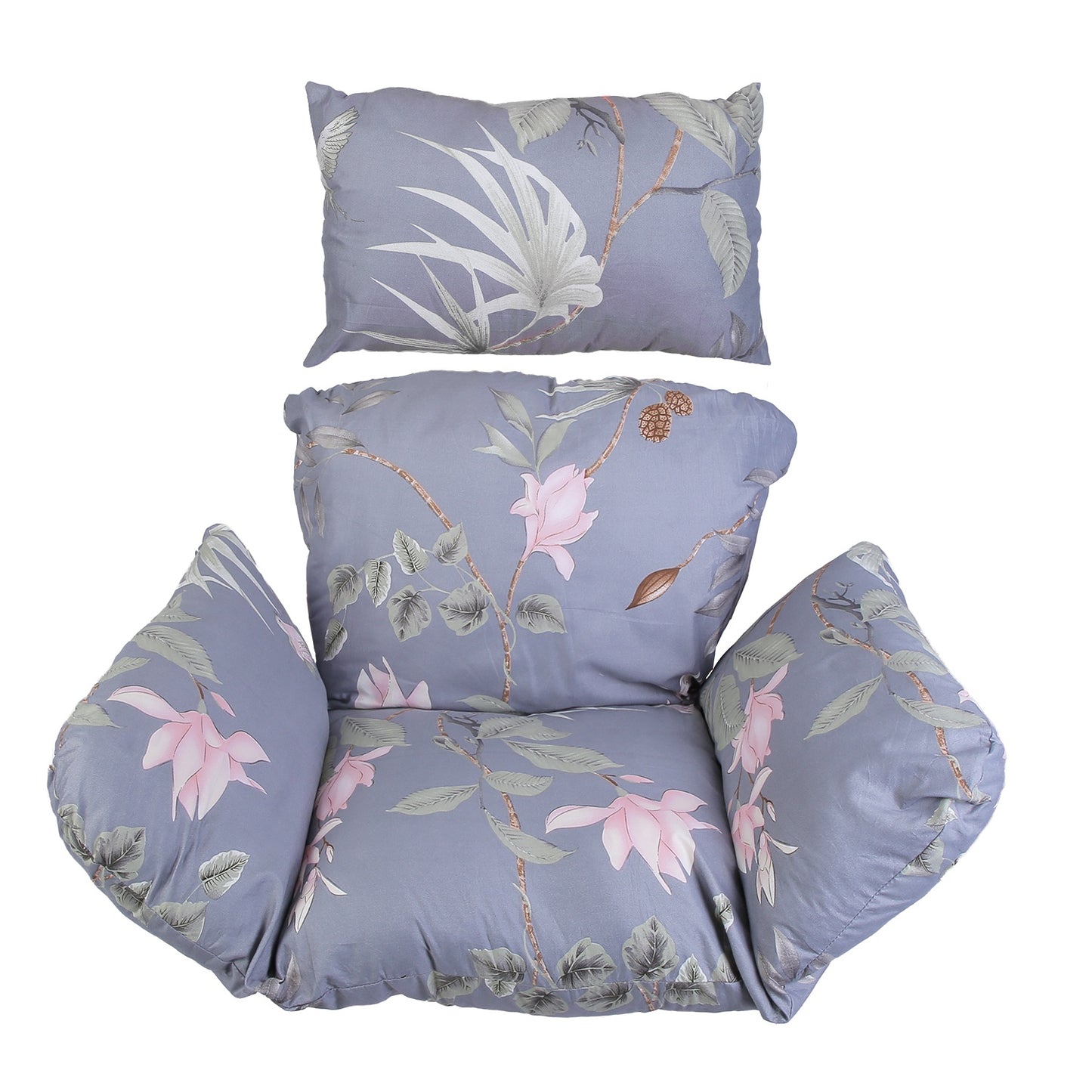 Egg Chair Cushion with Headrest - Thick Padded Swing Seat