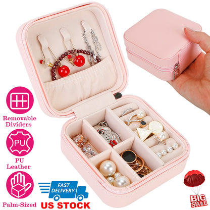 Mini Jewelry Storage Box with Travel Case Organizer