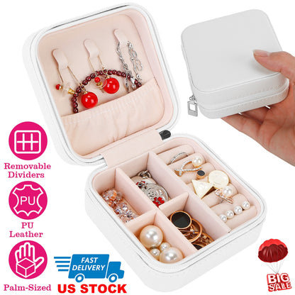 Mini Jewelry Storage Box with Travel Case Organizer