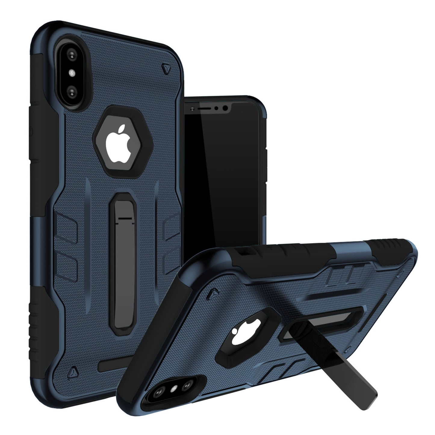 iPhone X Rugged Case with Kickstand - Dual Layer Protection
