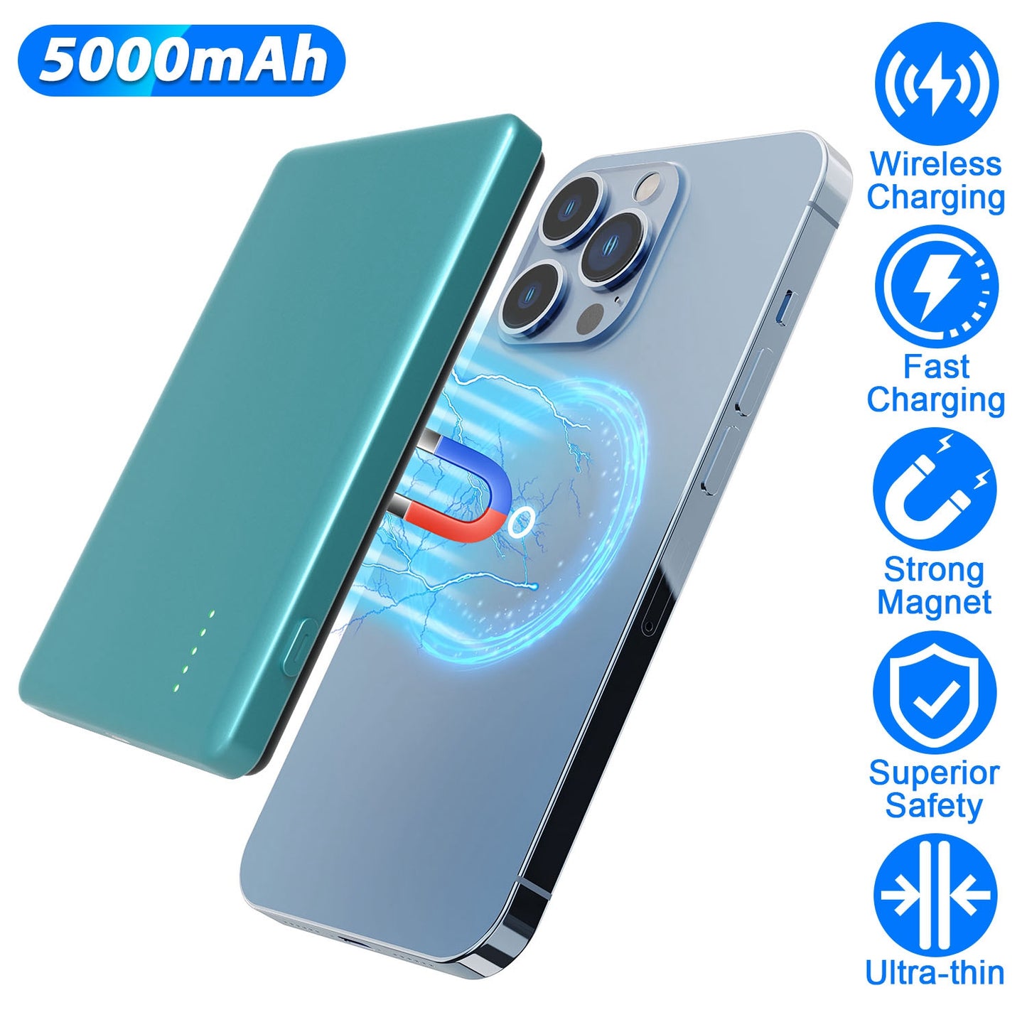 MagSafe Wireless Power Bank 5000mAh with PD20W Fast Charging