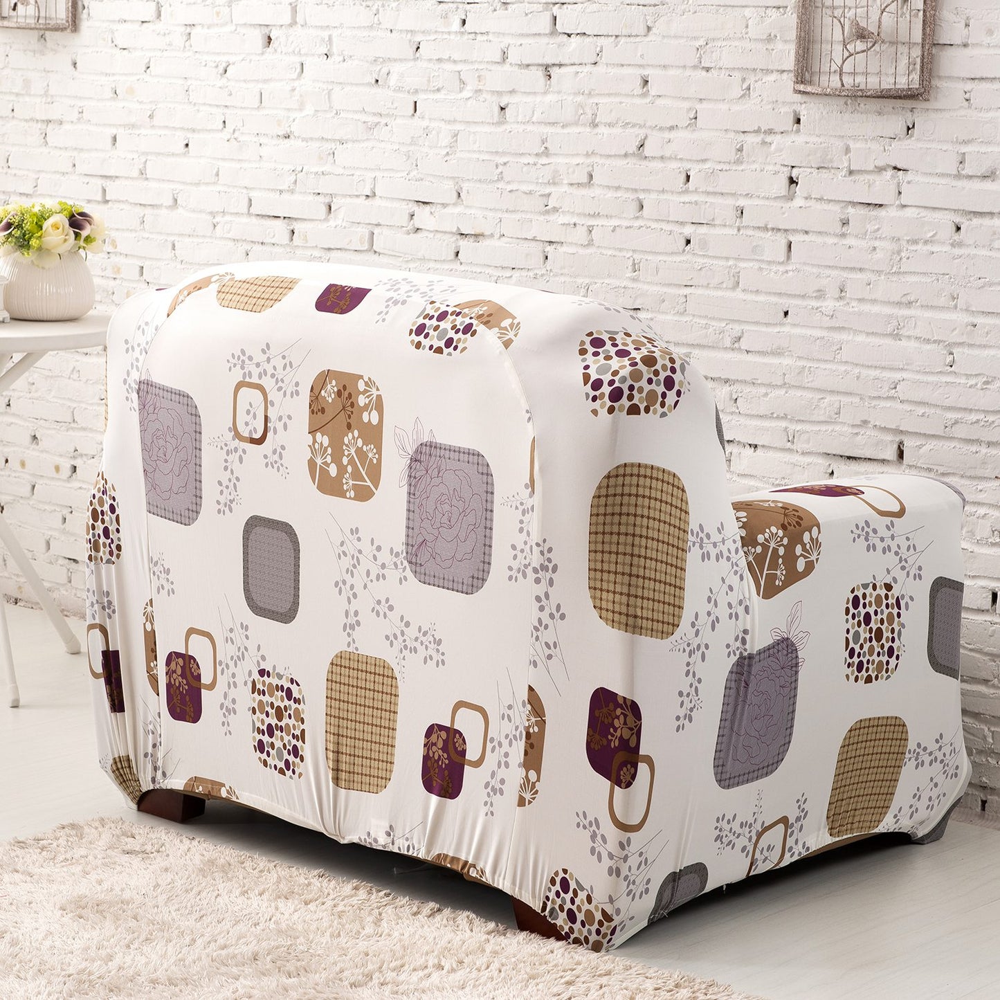Stretch Sofa Slipcover with Anti-Slip Foam Strips